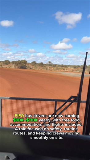 FIFO bus drivers keep the site moving — transporting crews safely, on time, and ready for shift. The role might look simple, but the responsibility is massive. 🚍✈️ | Fifo Jobs