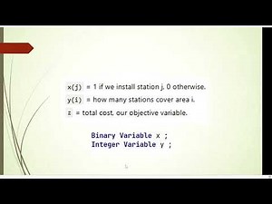 Fuel Station Coverage Optimization in GAMS | Covering Problem Explained Step by Step