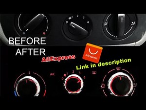 Install Bouton Manual Clim Chauffage Commande VW ( AliExpress )