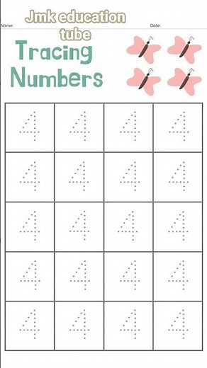 Pre Nursery Number Tracing Worksheet | Kids Learning Activity