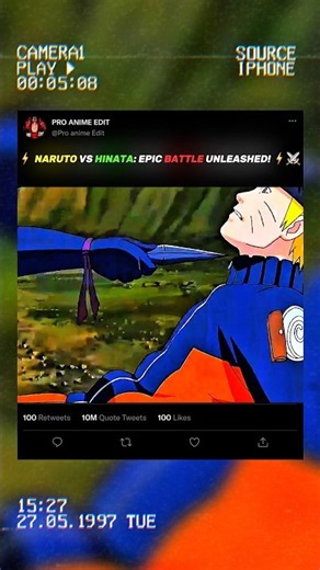 ⚡ NARUTO vs HINATA: Epic Battle Unleashed! ⚡⚔️ #naruto #hinata #animeedit #aesthetic
