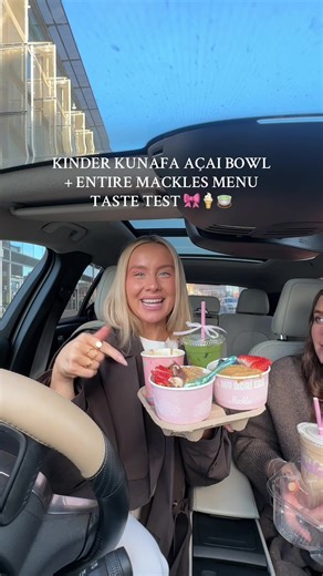 Kinder Kunafa Acai Bowl and Mackle's Ice Cream Menu Review