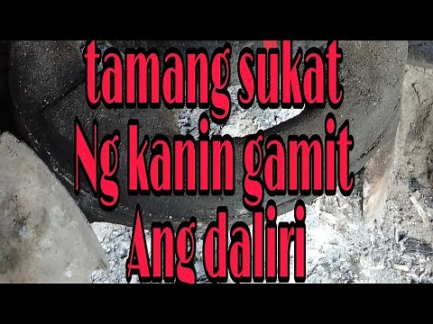 paano malalaman ang tamang sukat Ng tubig sa bigas pag tayo nagluluto gamit ang kamay.