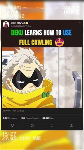 DEKU LEARNS HOW TO USE FULL COWLING 🤩 | #myheroacademia #edit #amv #anime