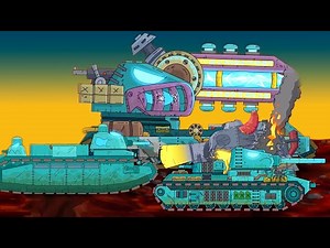 War of fantastic tanks. World of tanks cartoon. Monster Truck animation. Monster Trucks for children