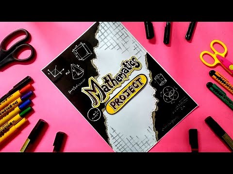 Mathematics Assessment/Project File Front Page Decoration Idea | Cover Page Design For Maths File