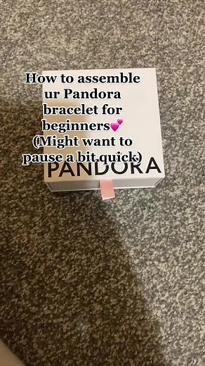 How to assemble a Pandora bracelet! / moments bracelet not bangle but still similar!Sorry if confusing hope ur having/had a great day!! Xx #assemblepandora#pandora#fyp#helping#bracelet