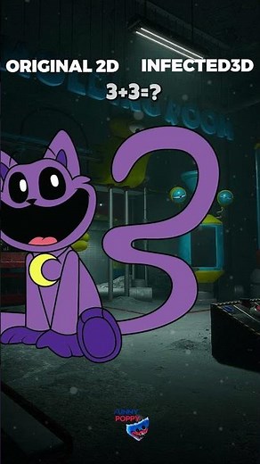 Poppy Playtime All Characters | Original (2d) and Infected (3d) #poppyplaytime