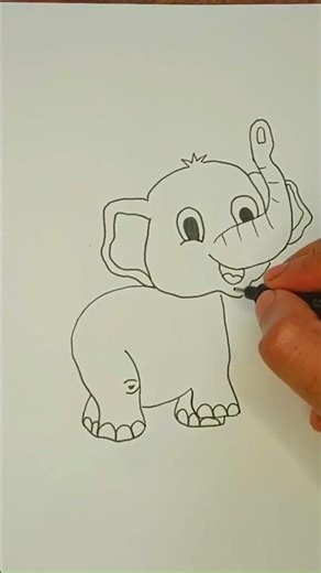 How to draw a Elephant| Easy Drawing Tutorial in Malayalam