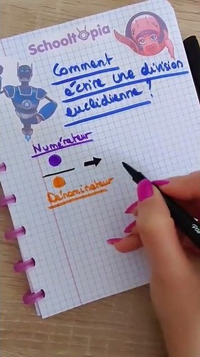 Comment écrire une division euclidienne ?