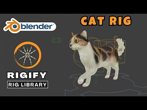 Create Cat Rig with Rigify Rig Library in Blender | Rigify Animal Rig