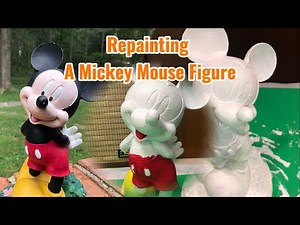 Repainting a Mickey Mouse Figure