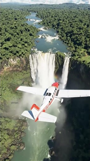 #falls #water #airplane #army #aviation #sky #military #flying #inspiration #cloud #aviación