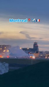 First Airplane From France To Ever Visit Montreal Airport was Greeted by Firefighters Sending Water Jet Over the Plane📍✈️🇫🇷👀 🎥: @mtl.514image #montreal #montréal #mtl #quebec #québec #canada | Mtl Image