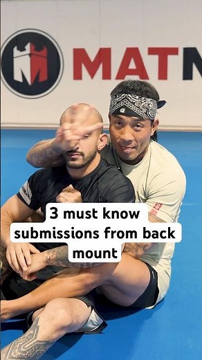 🎥 **3 Must-Know Submissions from Back Mount!**⁠ #bjj