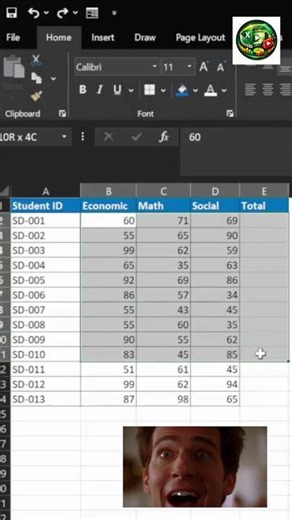 Excel Shortcut to SUM Instantly #excel #spreadsheetmagic #exceltips #dataextractor #dataanlysis