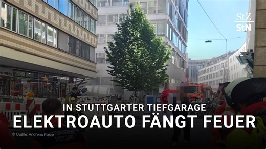 Elektroauto brennt in Tiefgarage – mehrere Gebäude evakuiert
