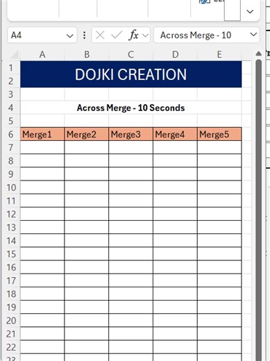 Excel’s Most Misunderstood Merge Merge Across #excel #excelshorts #exceltips #mergeacross #excelhack #exceltutorial #officework #dojkicreation#foryoupage❤️❤️ #ExcelForBeginners #office365 #ExcelAutomation #Excel