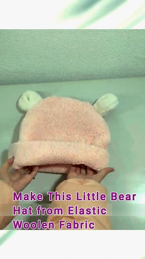 Make This Little Bear Hat from Elastic Woolen Fabric #bearhat #woolenhat #hat #skilldevelopment #fabricbag #uniquedesigns #diy #warmhats #warmhat #winterhat #winterhats #winteroutfit #EasyMaking #wintertime #warmwinter #winter2024 #parentinghacks #selfimprovementdaily #trending #crafts | All Girls' Things