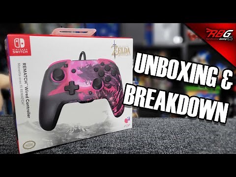 PDP REMATCH Nintendo Switch Wired Controller Unboxing & Breakdown - Red Bandana Gaming