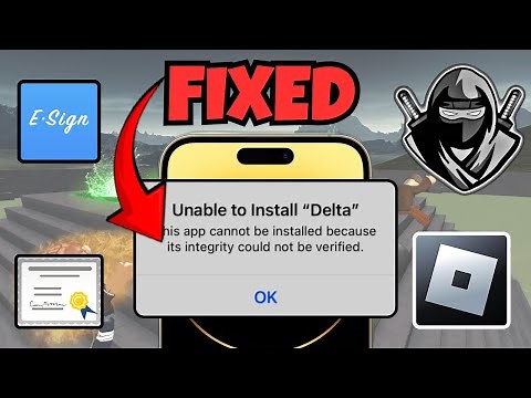 How to Fix Unable to Install Delta Executor on iOS (2025)| Delta Integrity Could Not Be Verified Fix