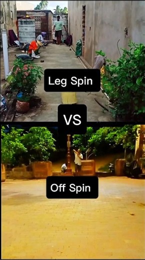 Leg Spin VS Off Spin Bowling 🥎❤️🔥 #cricket #legspin #offspin #shorts