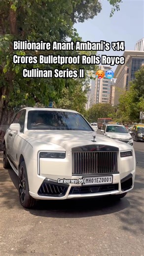 Anant Ambani’s Bulletproof Rolls Royce Cullinan Series II #billionaire #anantambani #ambanifamily