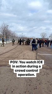 231K views · 8.5K reactions | A view of ICE conducting crowd control.  | Pleasant Productions | Facebook