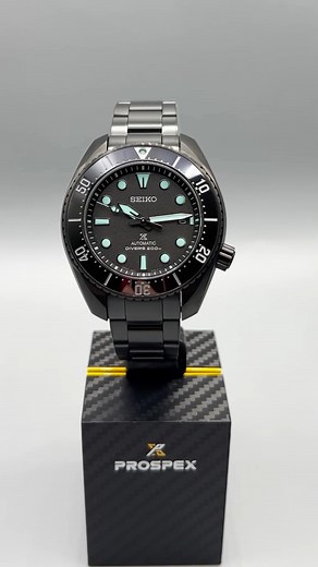 Introducing the Seiko Prospex The Black Series Limited Edition 3,500 pieces #SPB433J1 with a 45.0-mm case size and is powered by a 6R35 caliber automatic movement. #seiko #seikoph #prospex #seikoprospex #seikophilippines #seikowatches | Seiko Philippines