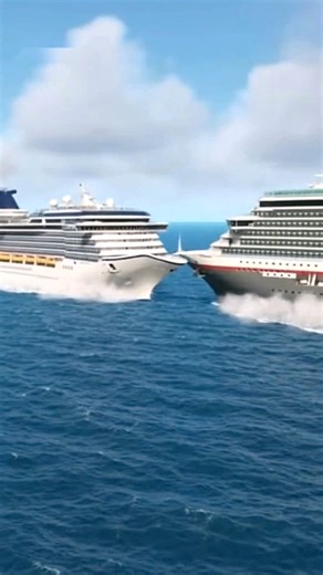 Two Cruise Ships Collide in Middle of the Ocean! | Ship Disaster