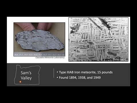 The Meteorites of Oregon