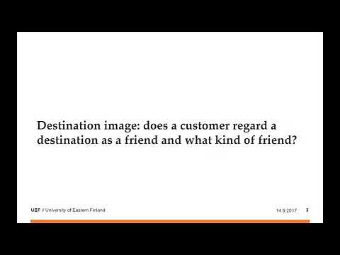 Destination brand and image