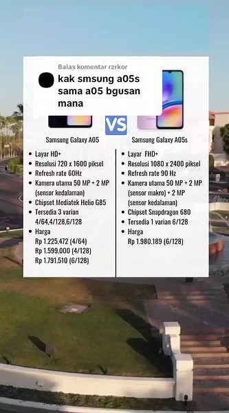 Perbandingan Samsung Galaxy A05 dan A05s Terbaru