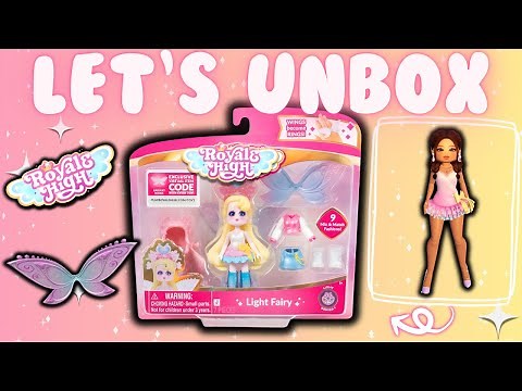 Light Fairy - Prom Queen Dress - Wings - Toy Unboxing - Royale High