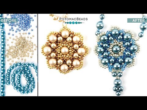 Pearl Matrix Necklace - DIY Jewelry Making Tutorial by PotomacBeads