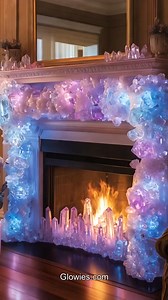 185K views · 5.2K reactions | A quartz crystal fireplace looks like...