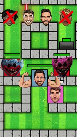 Maze Challenge : RONALDO x MESSI x ISHOWSPEED x NEYMAR - Who’s the Real Final Boss ? #mazechallenge