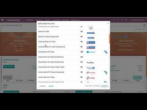 New Way to Setup Bank Account in Odoo12