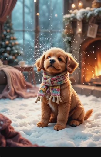 “Raindrop’s Winter Wonderland Adventure ❄️🐶 | First Snowflakes & Cozy Moments”