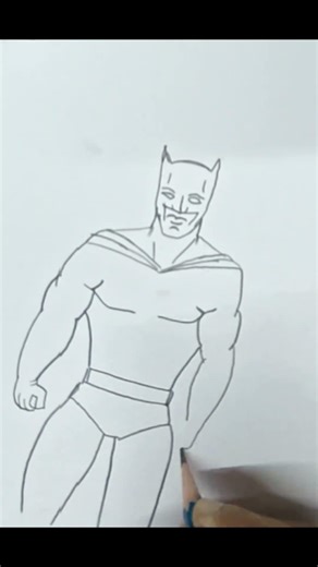simple and step by step drawing batman #art #drawing #ytshorts
