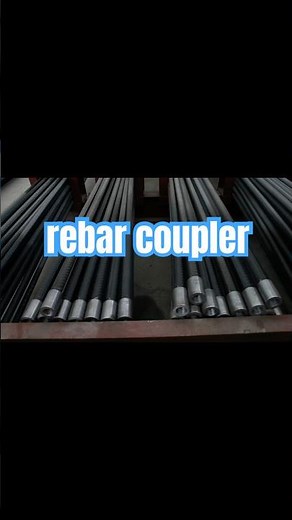 The use of straight threaded rebar couplers in construction projects. #rebar coupler#factory