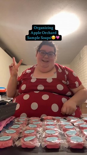Organizing Apple Orchard Sample Soaps!☺️💗 craftyslaughter.com | Crafty Slaughter LLC