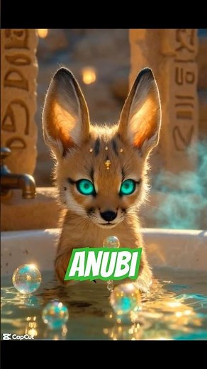 Anubi’s First Bath 🍼🐫 Desert Gold Splashes!