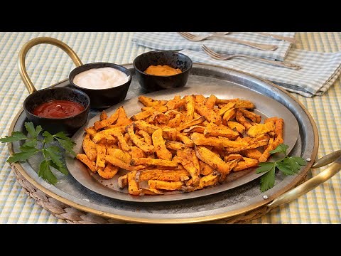 Sweet potato fries in an air fryer