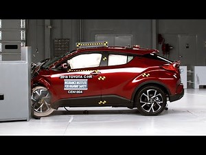 2018 Toyota C-HR driver-side small overlap IIHS crash test