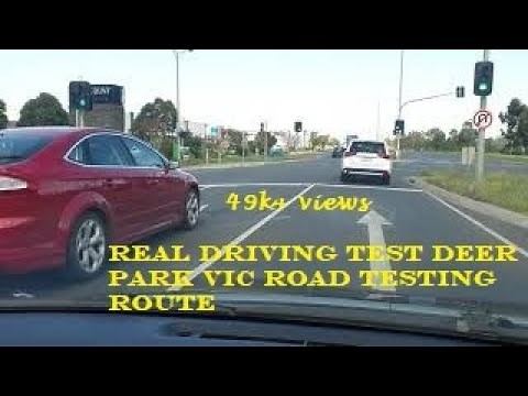 Real driving test Australia /Deer Park Vic road testing route