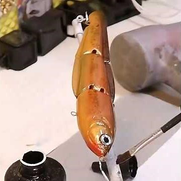 Making an EEL Swimbait Lure for bass fishing #fishinglure #handmadelure