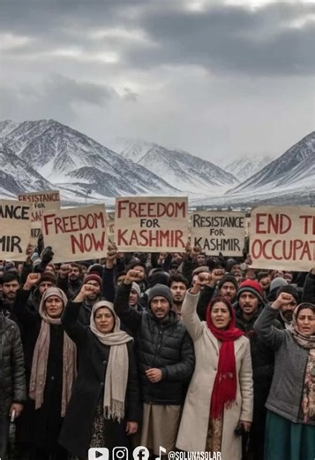 𝐊𝐚𝐬𝐡𝐦𝐢𝐫 is not just a land; it is a story of 𝐩𝐚𝐭𝐢𝐞𝐧𝐜𝐞, 𝐩𝐚𝐢𝐧 and unbroken 𝐡𝐨𝐩𝐞. Today, we remember the 𝐢𝐧𝐧𝐨𝐜𝐞𝐧𝐭 lives affected, the 𝐟𝐚𝐦𝐢𝐥𝐢𝐞𝐬 torn apart and the voices that have been 𝐬𝐢𝐥𝐞𝐧𝐜𝐞𝐝 for far too long. We 𝐬𝐭𝐚𝐧𝐝 with the people of Kashmir in their struggle for justice, dignity and 𝐟𝐫𝐞𝐞𝐝𝐨𝐦. Their resilience reminds the world that oppression cannot last 𝐟𝐨𝐫𝐞𝐯𝐞𝐫. May the day come soon when Kashmir breathes freely, in peace, hono