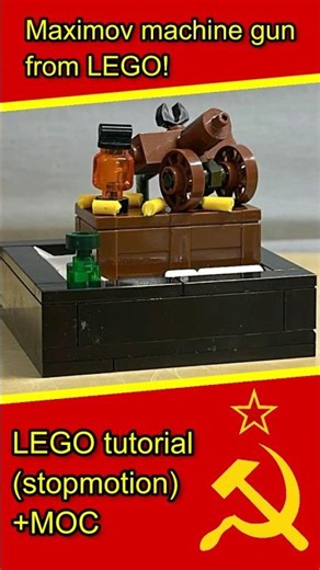 Maximov machine gun from LEGO! #shorts #lego #ww2 #tutorial #custom #stopmotion #animation #building