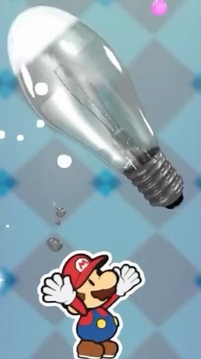 WRINGING OUT A LIGHTBULB?! | Paper Mario: Color Splash | #shorts